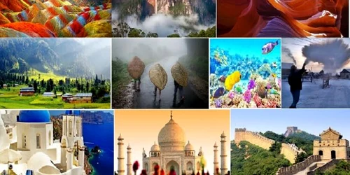Top 10 minuni ale lumii  - locuri fără seamăn pe planetă Foto colaj