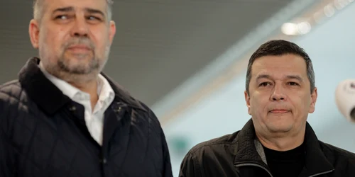 Sorin Grindeanu și Marcel Ciolacu FOTO Inquam / George Călin