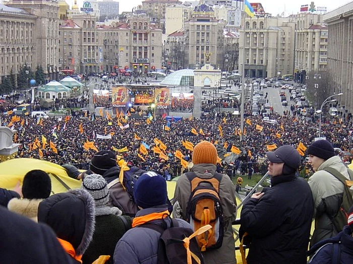 Alegerile din Ucraina din 2004 au fost anulate după Revoluția Portocalie. Foto Wikipedia