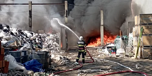 Incendiu depozit carton Satu Mare (2) jpeg