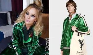 Delia a optat anul acesta pentru o ținută  compusă din piese Gucci în mod majoritar, asortate cu o piesă marcă Fenty by RIhanna  jpeg