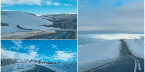 Imagini superbe de Transalpina, după ce ninsorile din ultimele zile 