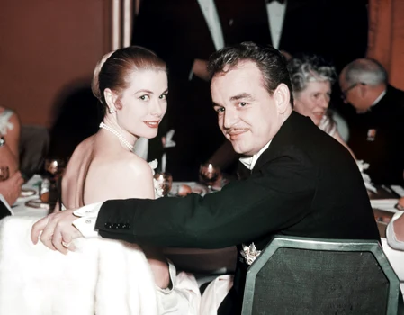 Grace Kelly și Prințul Rainier de Monaco. FOTO: Profimedia