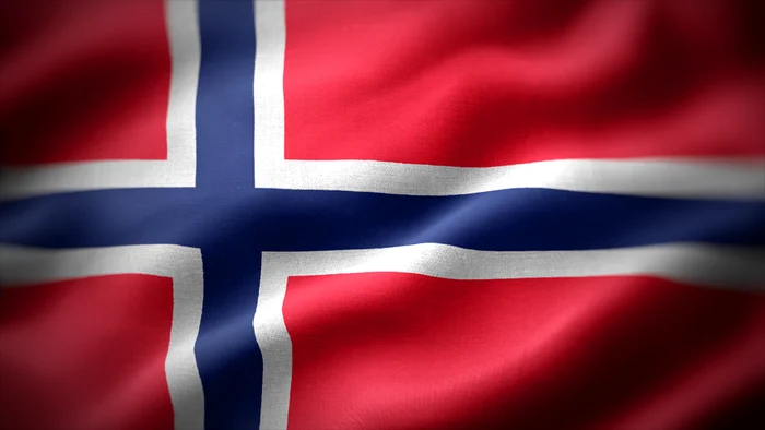 Drapelul Norvegiei Foto Shutterstock