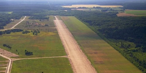 Aeroport în Belarus - regiunea Gomel - Foto Twitter