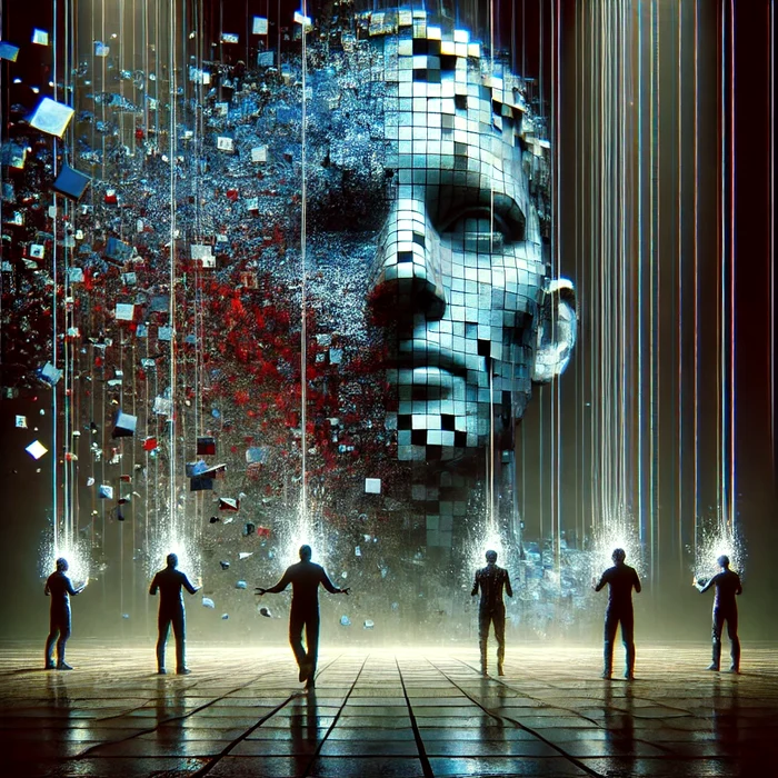 Conceptul de deepfake ilustrat de ChatGPT 4o