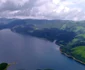 Lacul Vidra - Vâlcea - „marea albastră din Parâng” sau „marea dintre munţi” - văzut din dronă Foto Daciana Stoica