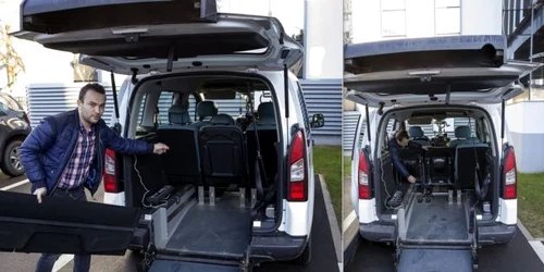 Taxiul de la Galaţi adaptat pentru oamenii în cărucioare FOTO Ionuţ Chirilă