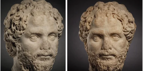 Capul unei statui a împăratului roman Septimius Severus, furat în 1985, a apărut la o licitație  jpeg