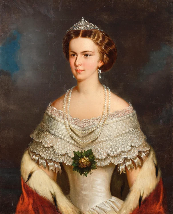 Elisabeta de Bavaria portret, 1854