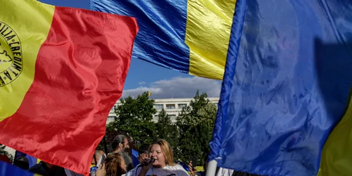 Șoșoacă la protestul AUR Piața Victoriei 2 octombrie 2022 FOTO Inquam Photos Octav Ganea 