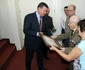 Veteranul de război col r Emil Veţeleanu din Râmnicu Vâlcea - Cetăţean de Onoare al Municipiului Râmnicu Vâlcea Foto Primăria Râmnicu Vâlcea