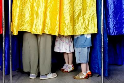 Alegeri prezidentiale 4 mai - cabina de vot FOTO EPA-EFE