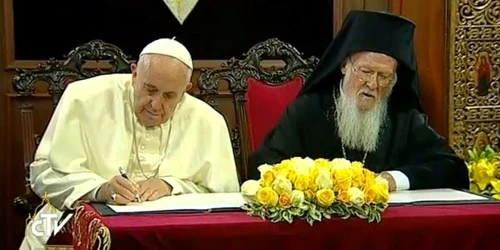 papa francisc patriarhul bartolomeu