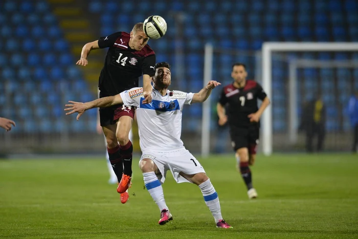 Mihai Roman (nr. 14) a adus egalarea FOTO: MEDIAFAX