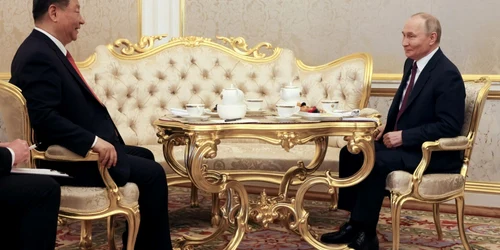Vladimir Putin l a primit pe Xi Jinping la Moscova FOTO EPA EFE jpg